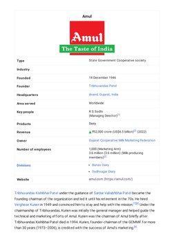 Amul: India's Dairy Cooperative Legacy | PDF | Livestock | Economy Of India