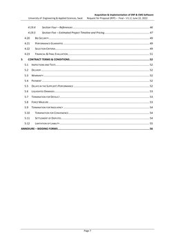 University of  Engineering & Applied Sciences, Swat 
Acquisition & Implementation of ERP & CMS Software  
  Request