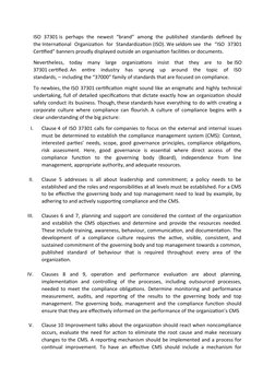 Iso 37301 Checklist.pdf Overview of ISO 37301 Compliance System | PDF | Regulatory Compliance ...