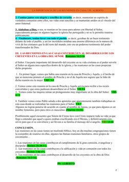 LA IMPORTANCIA DE LAS REUNIONES EN CASA/// PS. ALBERTO
2. Comían juntos con alegría y sencillez de corazón, es decir, mantení