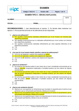 EXAMEN 
Código: F.ACA.16 
Versión: 000 
Página: 1 de 14 
 
F.ACA.16 Examen. Versión 000. Actualizó e Implementó: Coordinado