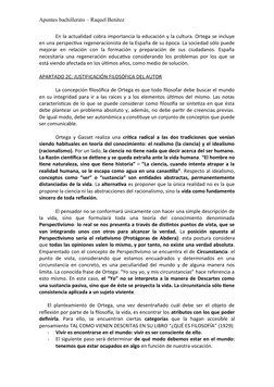 Apuntes bachillerato – Raquel Benítez
En la actualidad cobra importancia la educación y la cultura. Ortega se incluye
en una