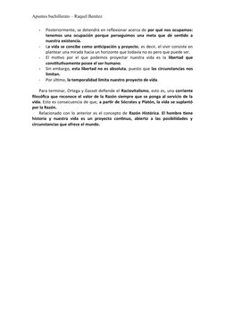 Apuntes bachillerato – Raquel Benítez
-
Posteriormente, se detendrá en reflexionar acerca de por qué nos ocupamos:
tenemos un