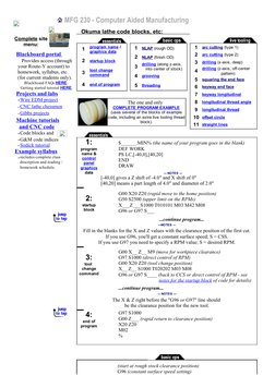 (http://www.et.byu.edu/mfg/)    MFG 230 ­ Computer Aided Manufacturing
 
Complete site
menu:
  Blackboard portal 
   Provide