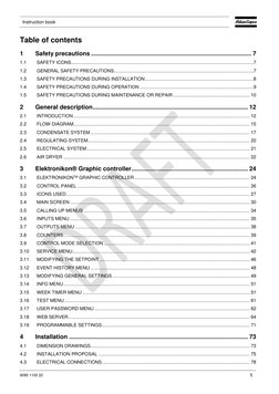 Instruction book 
 
 
9095 1100 22 
5 
Table of contents 
1 
Safety precautions .............................................