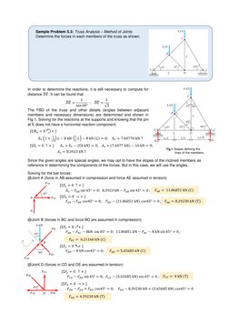 In order to determine the reactions, it is still necessary to compute for 
distance 𝐷𝐸
̅̅̅̅. It can be foun