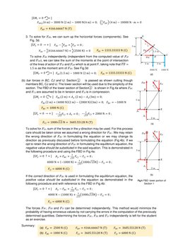 3. To solve for FHI, we can sum up the horizontal forces (components). See 
Fig. 3d. 
 
 
 
To solve FHI independentl