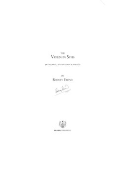 Rodney Friend Violin in 5ths - Rodney Friend | PDF | Musical Compositions