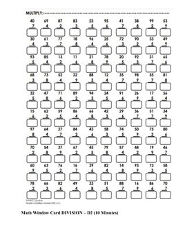 Window-Card A2 S2 M2 D2 | PDF | Teaching Methods & Materials
