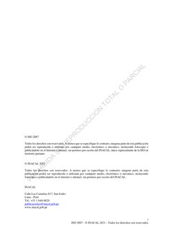 PROHIBIDA SU REPRODUCCION TOTAL O PARCIAL
 
i 
ISO 2007 - © INACAL 2021 - Todos los derechos son reservados