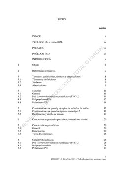 PROHIBIDA SU REPRODUCCION TOTAL O PARCIAL
 
ii 
ISO 2007 - © INACAL 2021 - Todos los derechos son reservados 
ÍNDICE 
 
 
pág