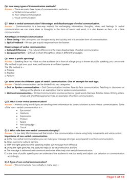Class 9 Communication Skills Notes | PDF | Communication | Nonverbal ...