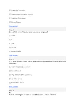 Basic Computer Q&A for Beginners | PDF | Computer Network | Internet