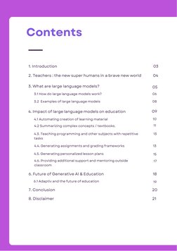 Impact of Large Language Models On Education | PDF | Teachers ...