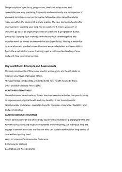 7 Principles of Exercise Training | PDF | Physical Fitness | Skeletal ...