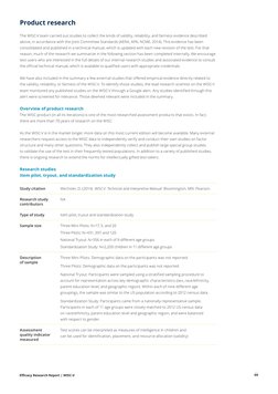 Efficacy Research Report | WISC-V
09
Product research
The WISC-V team carried out studies to collect the kinds of validity, r