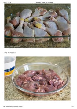 10/21/22, 3:43 PM
Homemade Cat Food - Four to Cook For
www.fourtocookfor.com/homemade-cat-food/
5/17
and chicken liver.
