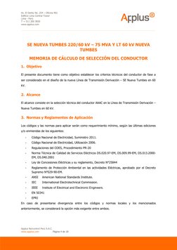 Av. El Derby No. 254 – Oficina 901
Edificio Lima Central Tower
Lima - Perú
T + 511 200 3830
www.applus.com
SE NUEVA TUMBES 22