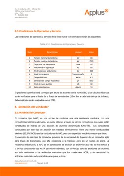 Av. El Derby No. 254 – Oficina 901
Edificio Lima Central Tower
Lima - Perú
T + 511 200 3830
www.applus.com
4.3.Condiciones de