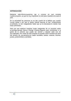 INTRODUCCIÓN
Mediante  este informe queremos  dar  a  conocer  en  qué  consiste
nuestro proyecto, ya que es muy importante n