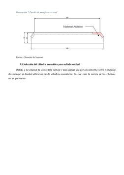 Ilustración 2 Diseño de mordaza vertical
Fuente: Obtenida del internet
3.1 Selección del cilindro neumático para sellado vert