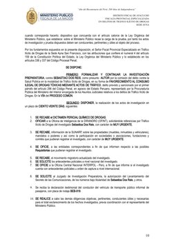 “Año del Bicentenario del Perú: 200 Años de Independencia”
DISTRITO FISCAL DE AYACUCHO
FISCALÍA PROVINCIAL ESP