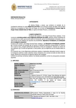 “Año del Bicentenario del Perú: 200 Años de Independencia”
DISTRITO FISCAL DE AYACUCHO
FISCALÍA PROVINCIAL ESP