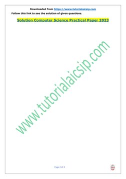 Class 12 Computer Science Practical Exam | PDF