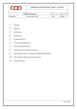 Fiber Optic Cable Installation Guidelines | PDF | Optical Fiber ...