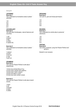 ECA2+ Tests Unit 9 Key 2018 | PDF
