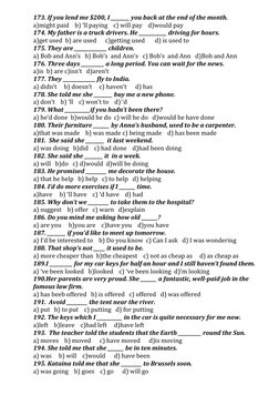 173. If you lend me $200, I ________ you back at the end of the month.
a)might paid    b) ‘ll paying    c) will pay    d)woul