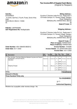 Sample For Amazon Invoice Amazon Invoice Sample for Business | PDF