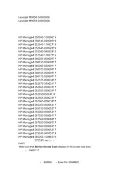 Hp M528 Pin Code HP Printer Service PIN Codes List | PDF | Menu (Computing) | Touchscreen