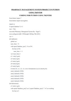 Pharmacy Management System in Python | PDF | Software | Computing