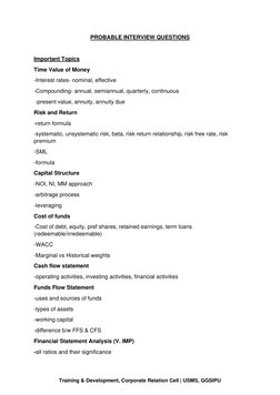 CRISIL Interview Preparation Guide | PDF | Net Present Value | Internal ...