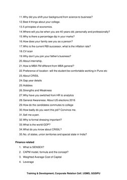 CRISIL Interview Preparation Guide | PDF | Net Present Value | Internal ...
