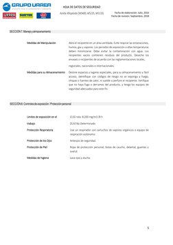 HOJA DE DATOS DE SEGURIDAD 
Aceite Aflojatodo (WS400, WS235, WS110) 
                 
 
 
 Fecha de elaboración: Julio, 2016