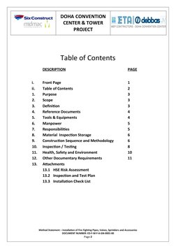 Fire Fighting System Installation Method | PDF | Pipe (Fluid Conveyance ...