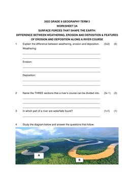Grade 9 Geography Term 3 Weathering | PDF | Weathering | Erosion
