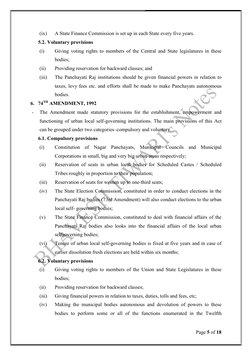 Overview of Local Self-Government in India | PDF | Governance ...