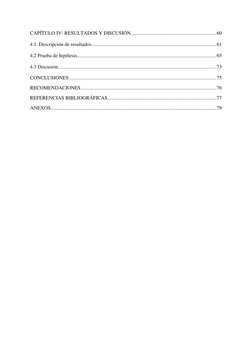 CAPÍTULO IV: RESULTADOS Y DISCUSIÓN................................................................... 60 
4.1. Descripci