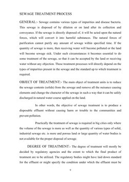 Sewage Treatment Process Overview | PDF | Sewage Treatment | Water ...