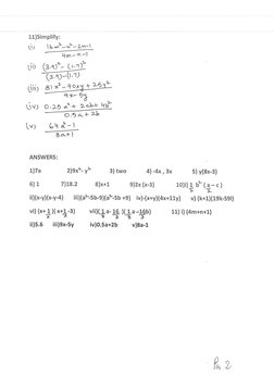 Class 8 Maths Factorisation | PDF