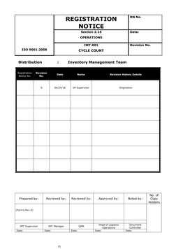 Cycle Count Procedure Guidelines | PDF | Inventory | Business
