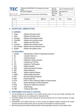 Formwork Erection and Dismantling Method | PDF | Quality Assurance ...