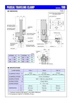Pascal Txd Pascal Traveling Clamp Brochure | PDF | Mechanical Engineering ...