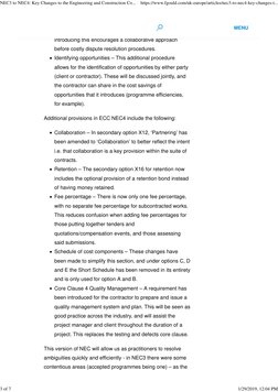 NEC3 vs NEC4: Key Contract Changes | PDF | Business | Economies