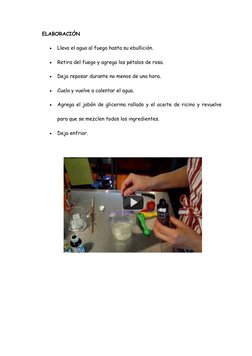 ELABORACIÓN 

Lleva el agua al fuego hasta su ebullición. 

Retira del fuego y agrega los pétalos de rosa.

Deja reposar d