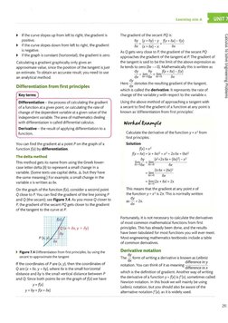~ If the curve slopes up from left to right, the gradient is 
positive. 
~ If the curve slopes down from left to right, the g