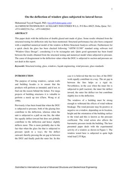 Window In Deflection Window Glass Deflection Analysis | PDF | Building Engineering | Civil ...